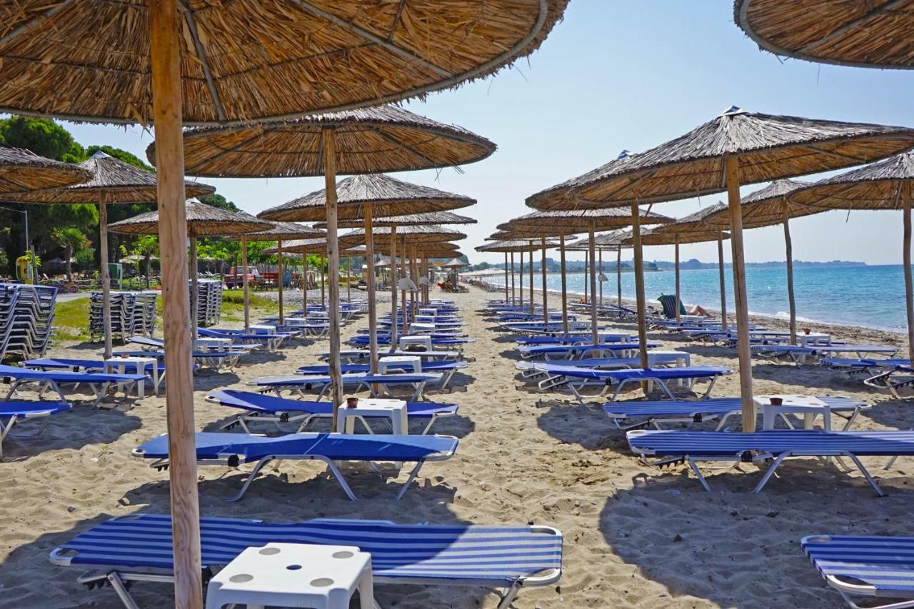 Villa Fofo - Beautiful Sea Front Villa With 650M2 Garden Nea Kallikrateia Luaran gambar